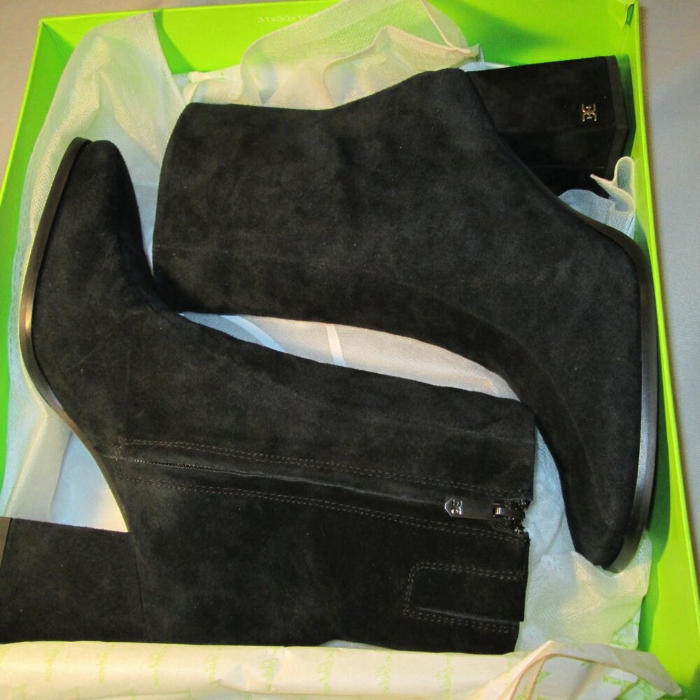Sam Edelman Mayla Suede Ankle Boot Black Sz 8M NIB - Picture 12 of 13